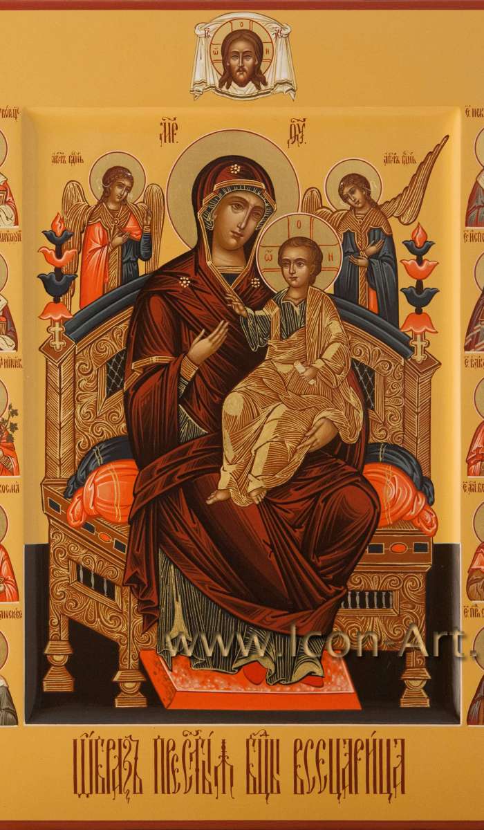 Фото: Пресвятая Богородица «Всецарица» с избранными святыми