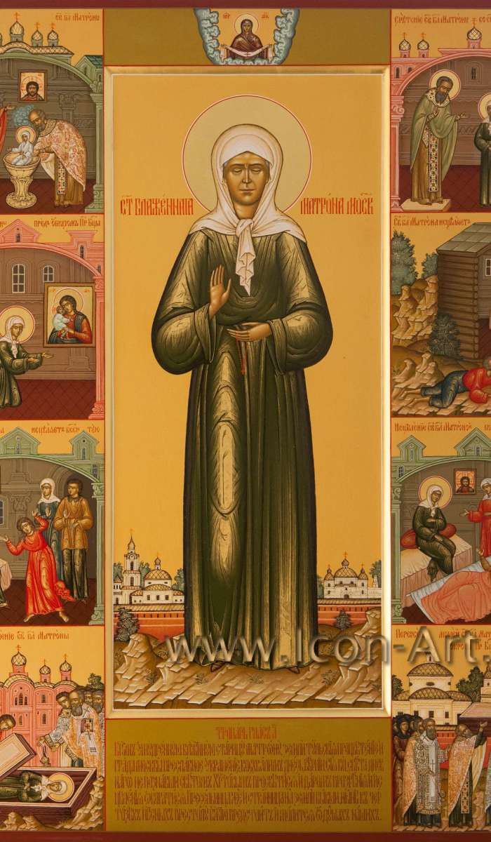 Фото: Святая блаженная Матрона Московская с житием