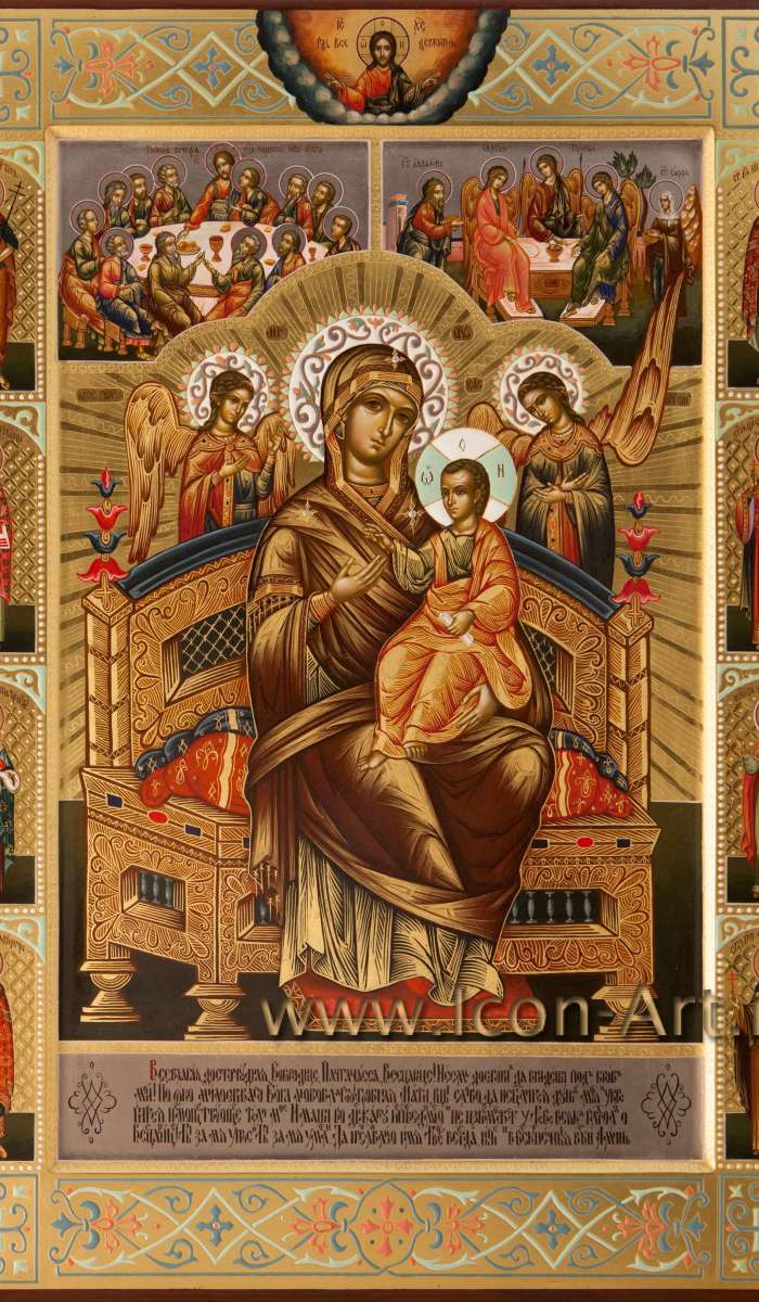 Фото: Пресвятая Богородица «Всецарица» с избранными святыми