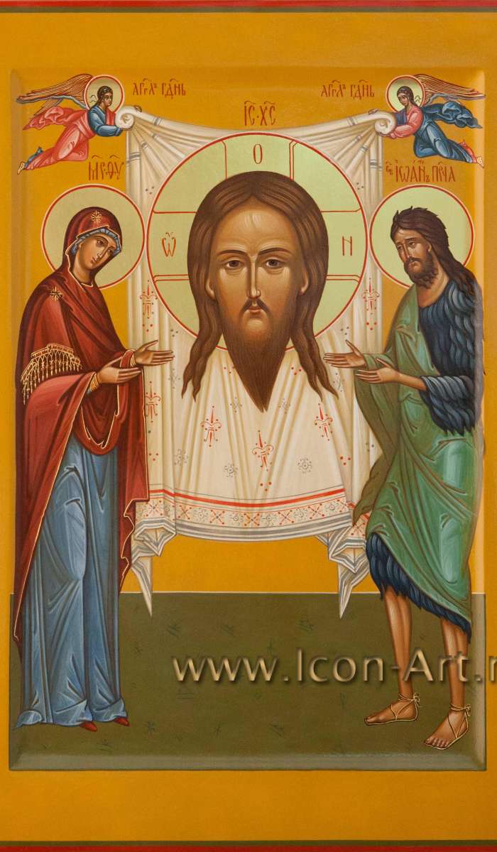 Фото: Спас Нерукотворный с предстоящими Богородицей и Иоанном Предтечей