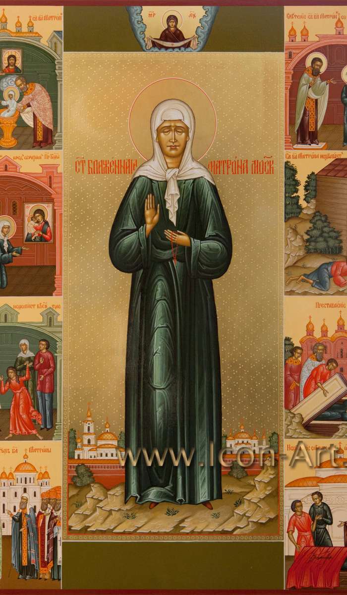 Фото: Святая блаженная Матрона Московская с житием