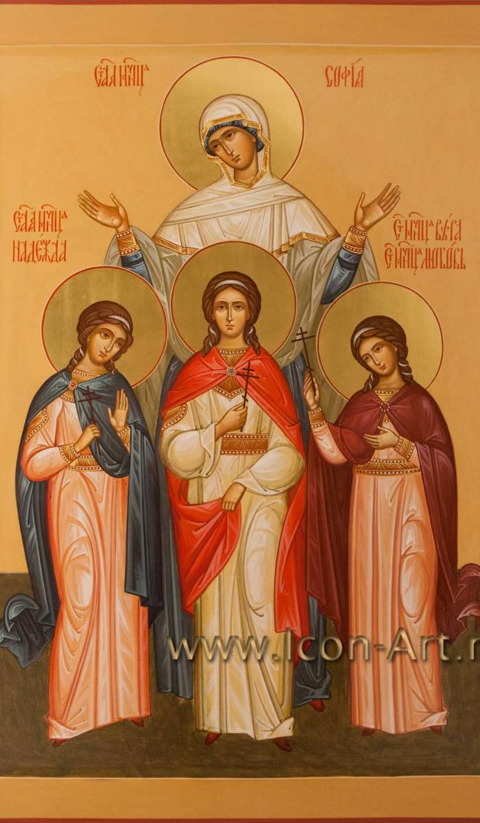 Фото: Святые мученицы Вера, Надежда, Любовь и София