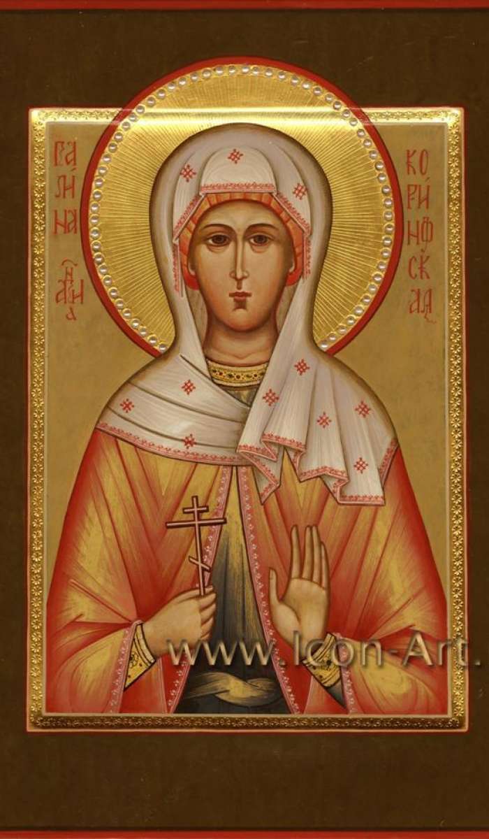 Фото: Мерная икона. Святая мц. Галина Коринфская