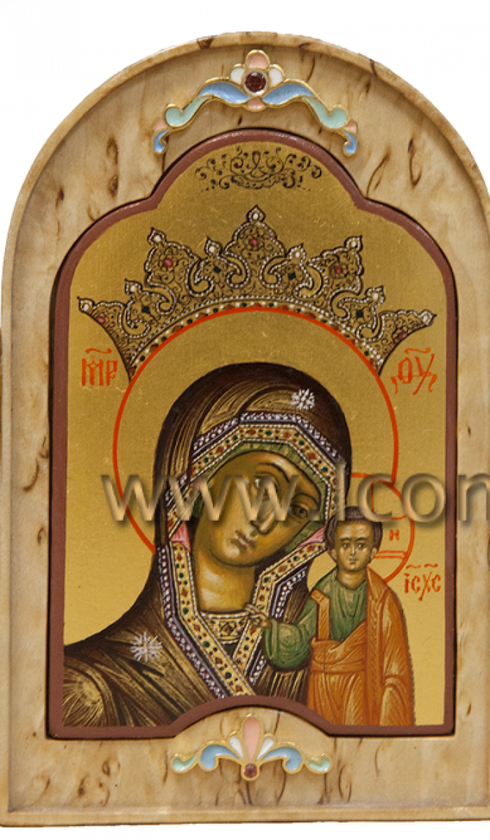 Фото: Пресвятая Богородица «Казанская» со святыми прп. Аполинарией и мц. Пелагией