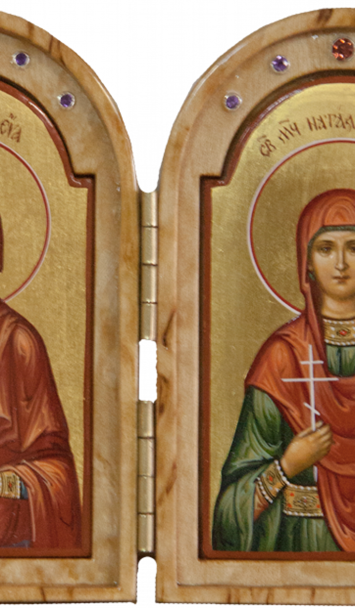 Фото: Складень: Святая прамаерь Ева и мц. Наталия