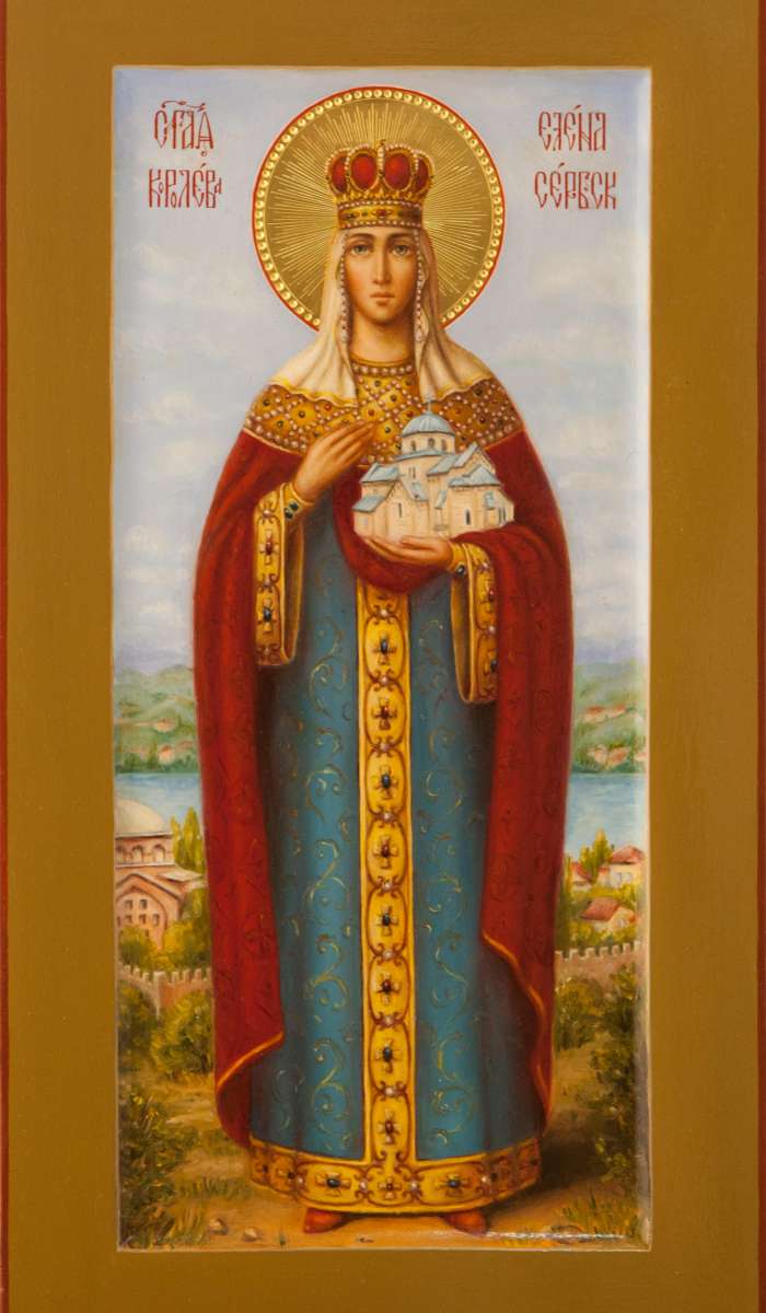 Фото: Святая царица Елена Сербская