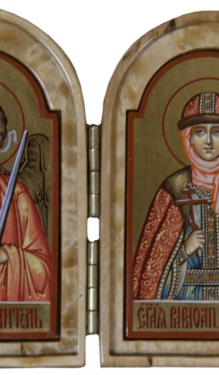 Фото: Складень: Святой Ангел Хранитель и равнап. кн. Ольга