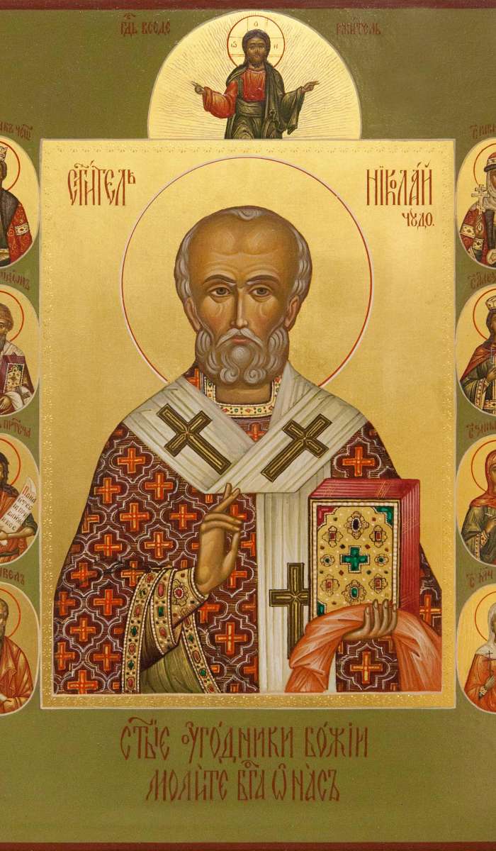 Фото: Святитель Николай Чудотворец с избранными святыми