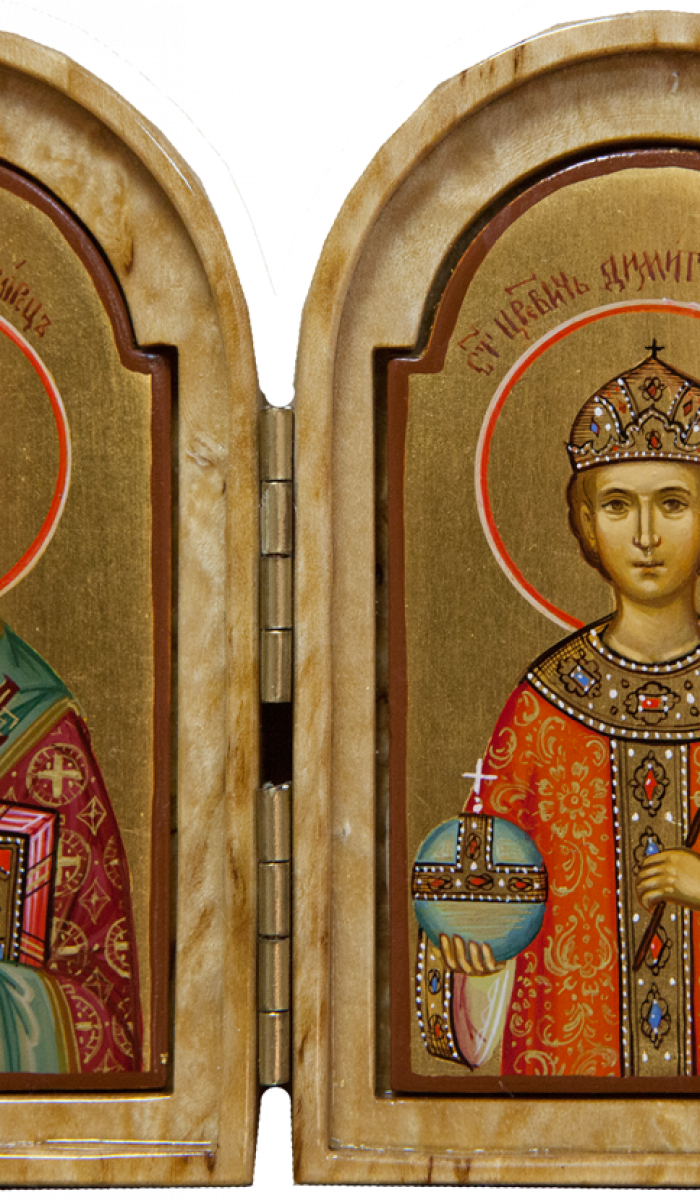 Фото: Складень: Святитель Николай и царевичь Димитрий
