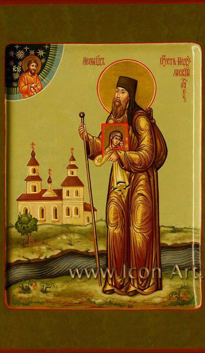 Фото: Святой прп. иеромонах Леонид Устьнедумский