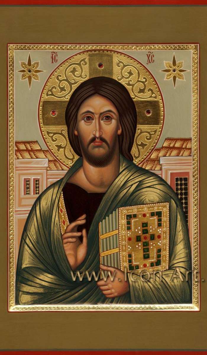 Фото: Спас Вседержитель (Пантократор) «Синайский», список с иконы 11 века.