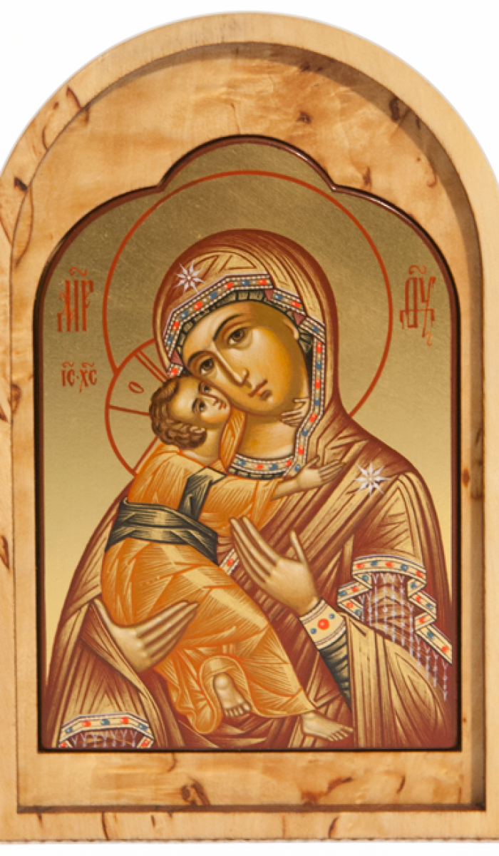 Фото: Складень: Пресвятая Богородица Владимирская, вл.кн. Александр Невский и кн. Людмила Чешская 