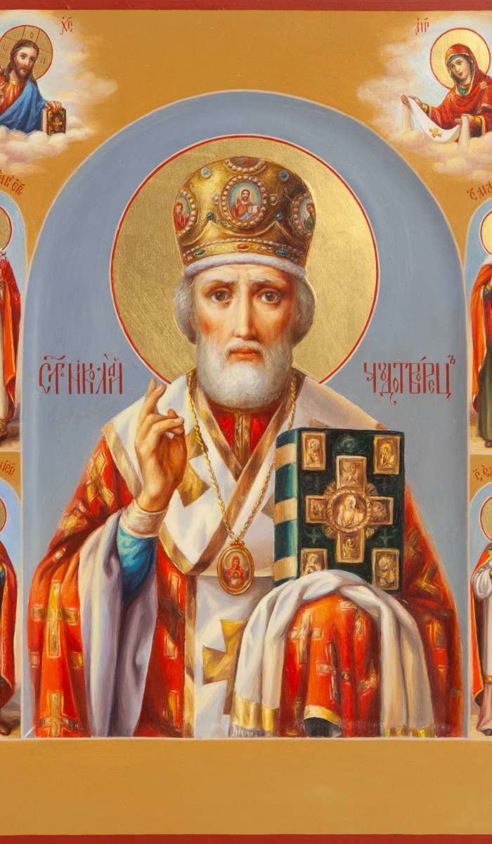 Фото: Святитель николай Чудотворец с избранными святыми