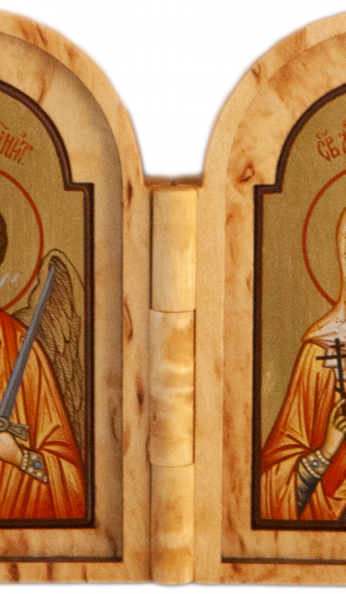 Фото: Складень: Святой Ангел Хранитель и мученица Татьяна