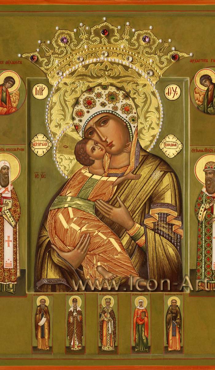 Фото: Икона Пресвятой Богородицы «Владимирская-Волоколамская»