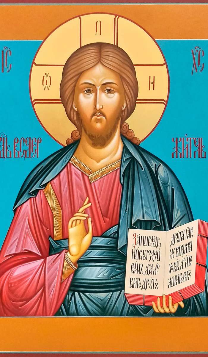 Фото: Господь Вседержитель с избранными святыми