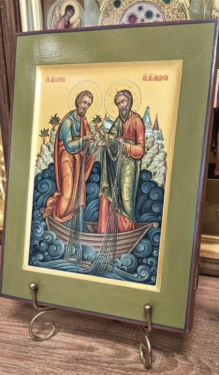 Фото: Икона святых апостолов Петра и Андрея Первозванного