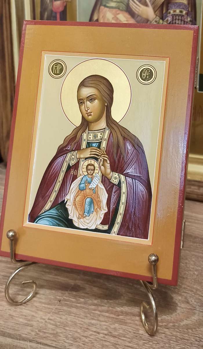 Фото: Икона пресвятой Богородицы В родах помощница