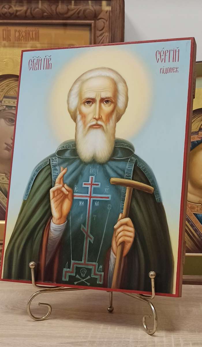 Фото: Икона святого Сергия Радонежского