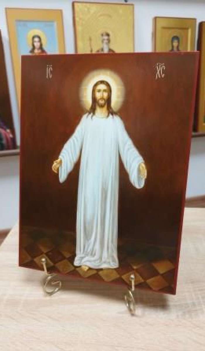 Фото: Икона Спасителя в белом хитоне