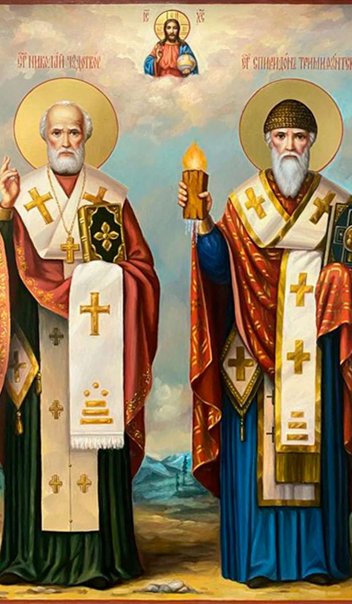 Фото: Святители Николай Чудотоврец и Спиридон Тримифунсткий