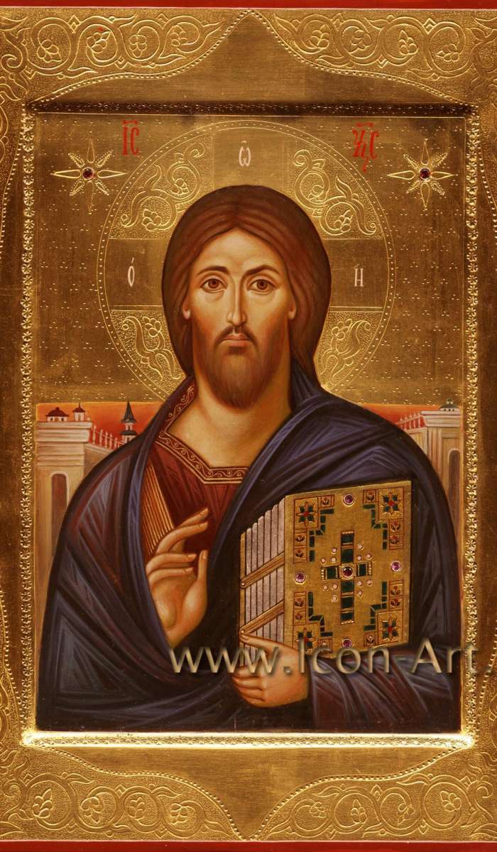 Фото: Спас Вседержитель (Пантократор) «Синайский», список с иконы 11 века.