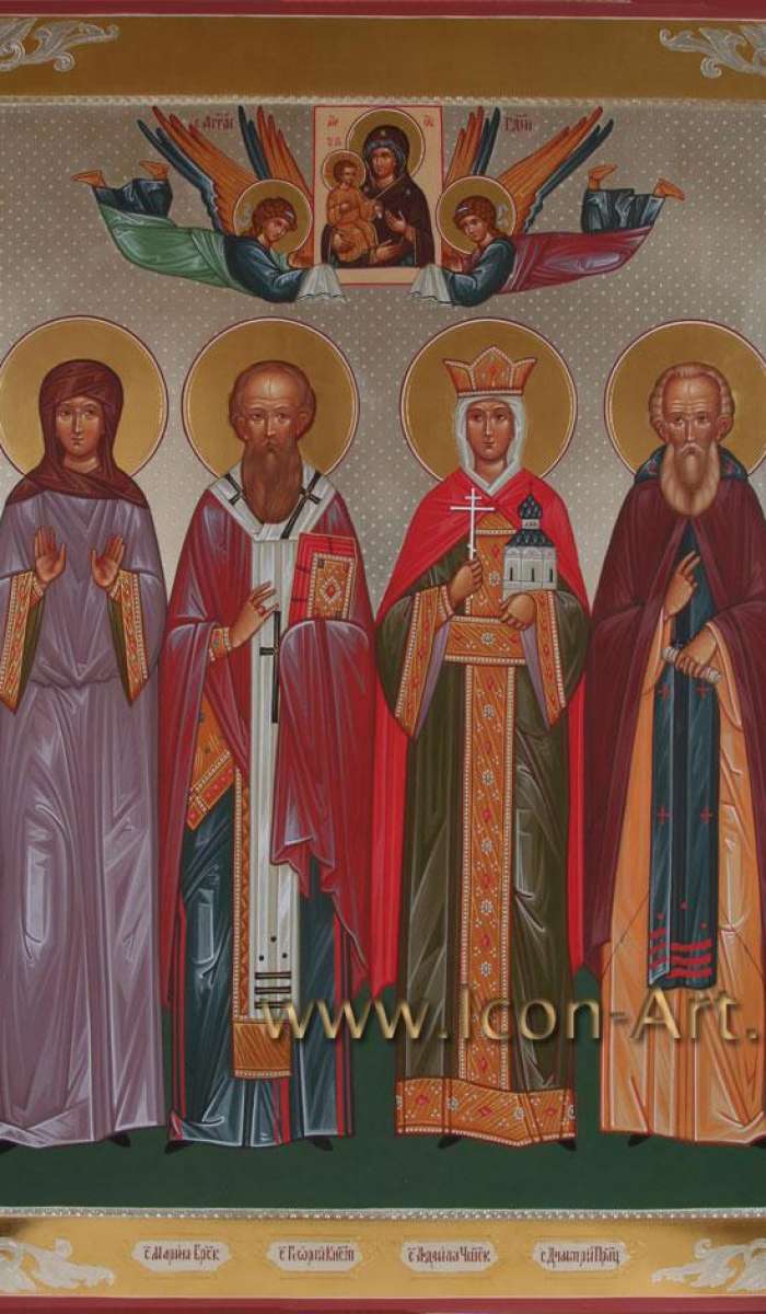 Фото: семейная икона со святыми покровителями семьи Ю.М. Лужкова