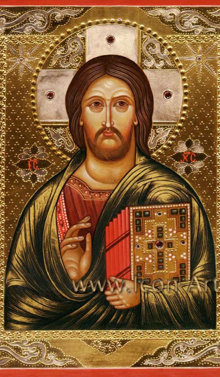 Фото: Спас Вседержитель (Пантократор) «Синайский», список с иконы 11 века.