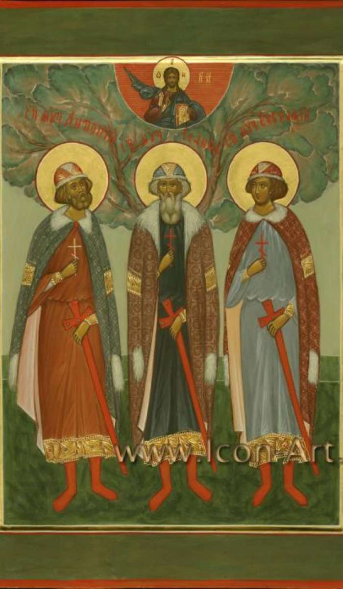 Фото: Святые Литовские (Виленские) мученники: Святой Антоний Виленский, Святой Евстафий Виленский, Святой Иоанн Виленский