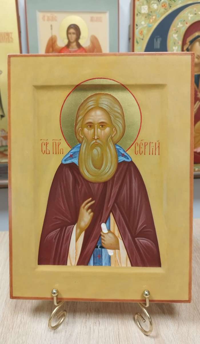 Фото: Икона преподобного Сергия Радонежского