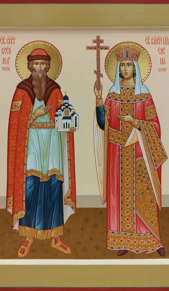 Фото: Семейная икона: князь Всеволод и царица Елена