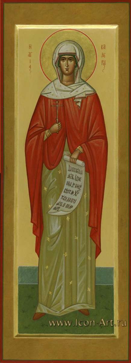 Фото: Мерная икона. Святая мц. Калерия