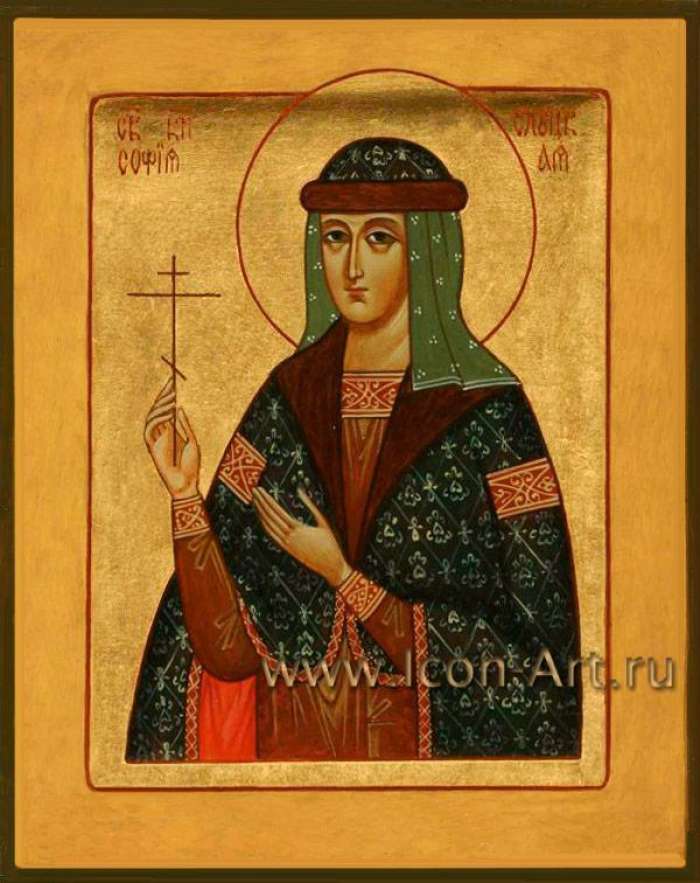 Фото: Именная икона. Святая княгиня София Слуцкая