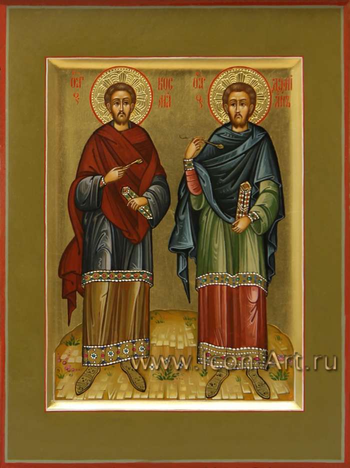 Фото: Святые бессребренники и чудотворцы Косма и Дамиан