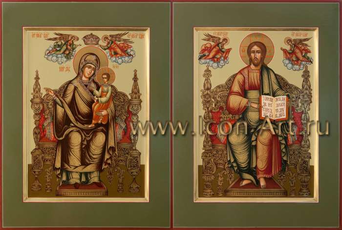 Фото: Спас на престоле и Пресвятая Богородица «Домостроительница»