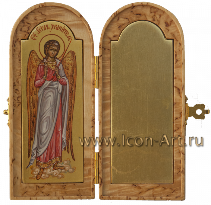 Фото: Складень: Святой Ангел Хранитель. На пустой створке может быть написан любой святой.