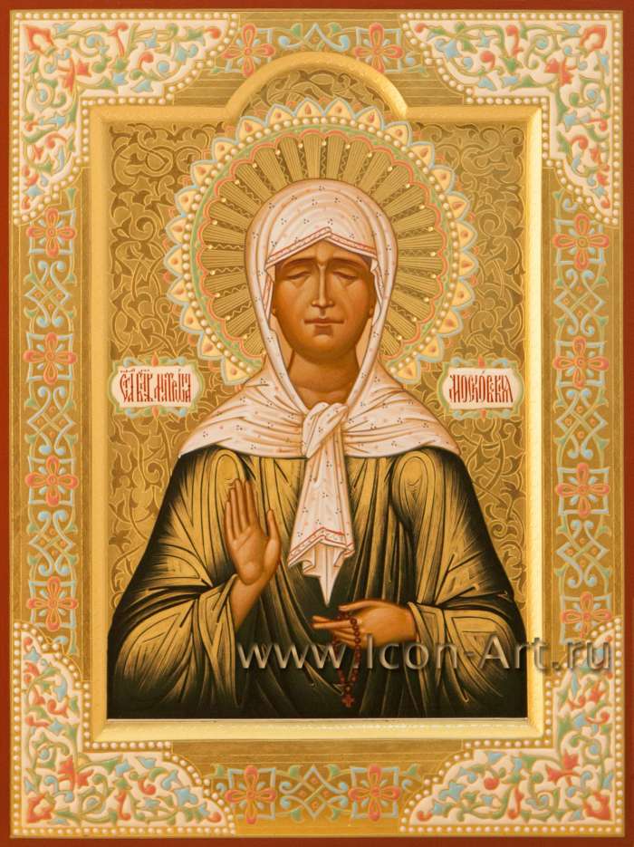 Фото: Святая блаженная Матрона Московская с житием