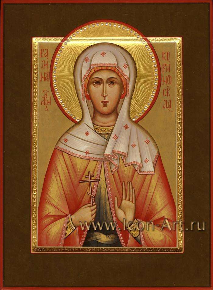 Фото: Мерная икона. Святая мц. Галина Коринфская