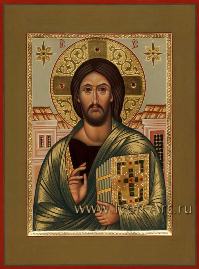 Фото: Спас Вседержитель (Пантократор) «Синайский», список с иконы 11 века.