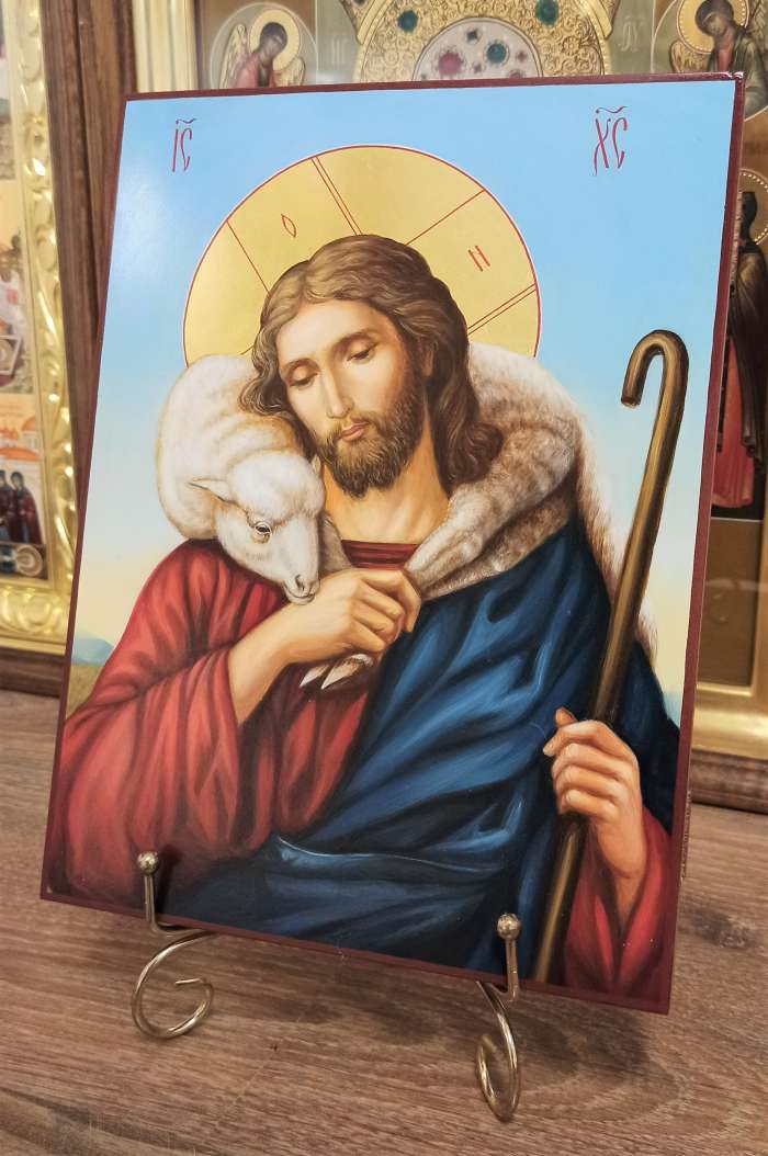 Фото: Икона Спасителя Добрый Пастырь