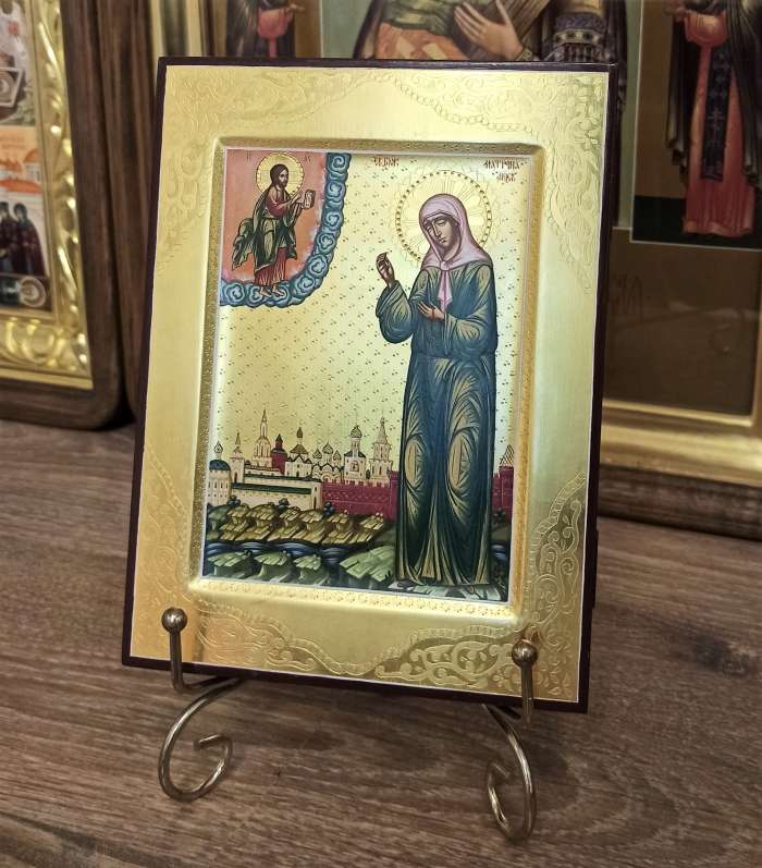 Фото: Икона святой блаженной Матроны Московской