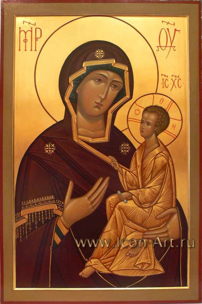 Фото: Икона Пресвятой Богородицы «Тихвинская» из местного ряда