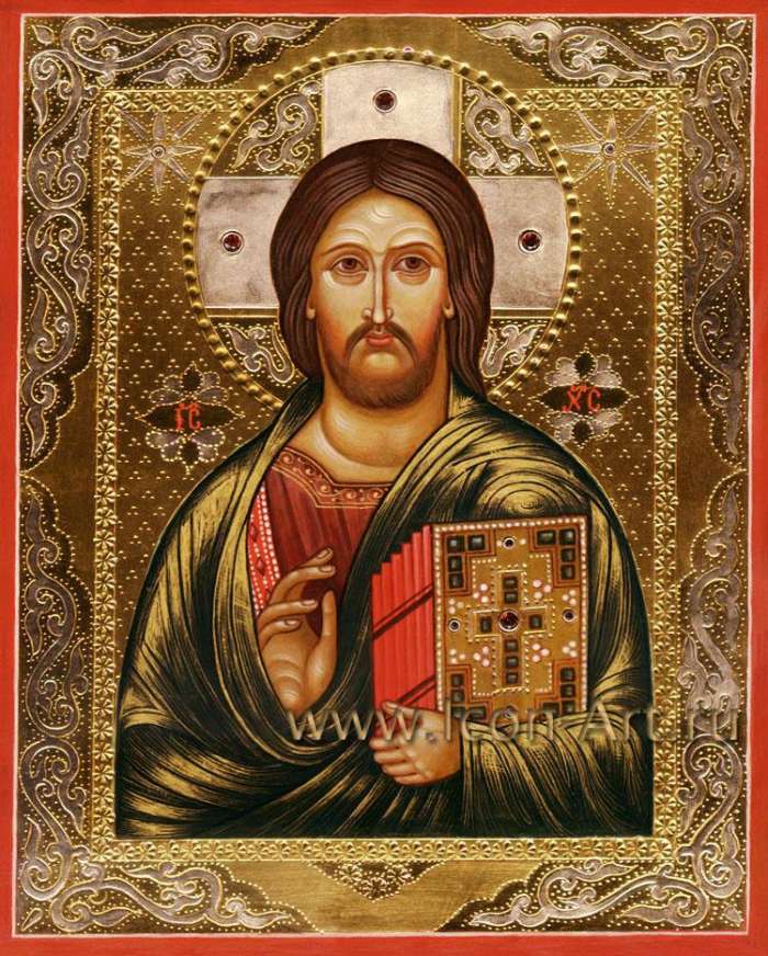 Фото: Спас Вседержитель (Пантократор) «Синайский», список с иконы 11 века.