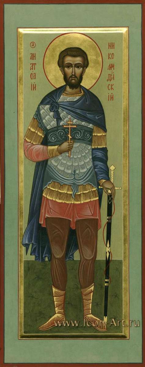 Фото: Мерная икона. Святой Анатолий Никомедийский мученик