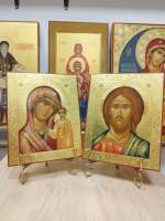 Венчальные иконы Пресвятая Богородица Казанская и Спаситель