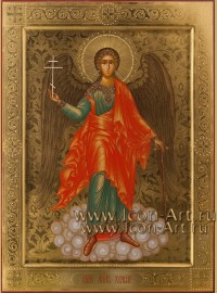 Рукописная Икона святого Ангела Хранителя 30*40см