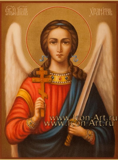 Рукописная Икона святого Ангела Хранителя 15*20