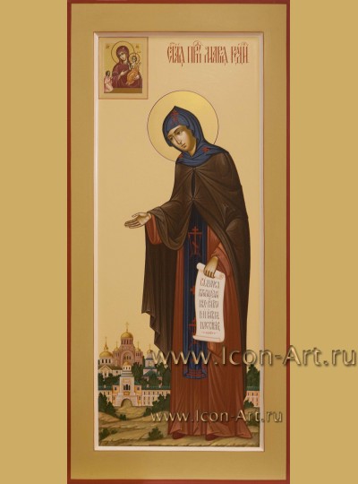 Рукописная мерная Икона святой преподобной Марии Радонежской