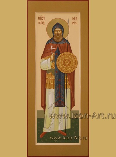 Рукописная мерная Икона святого Ильи Муромца (Муромского)