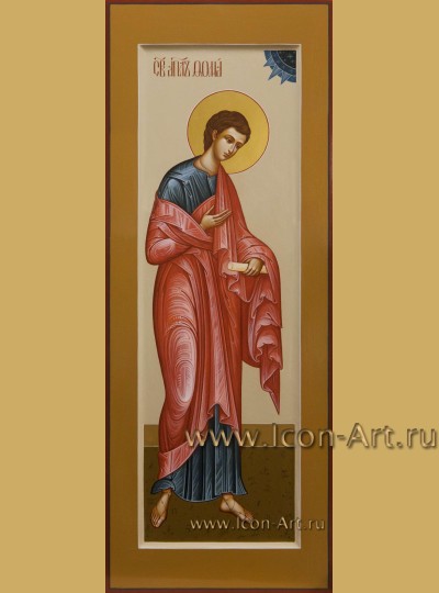 Рукописная мерная Икона святого апостола Фомы